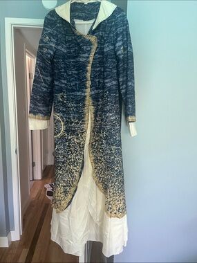 Witched Madame Morrible Costume Long Layered Embroidered Dress